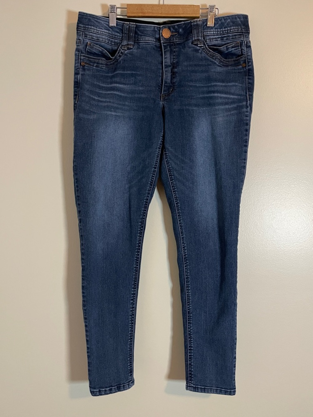 Democracy Jeans Womens 12 Blue Skinny Ab Technology Indie Stretch Normcore Denim